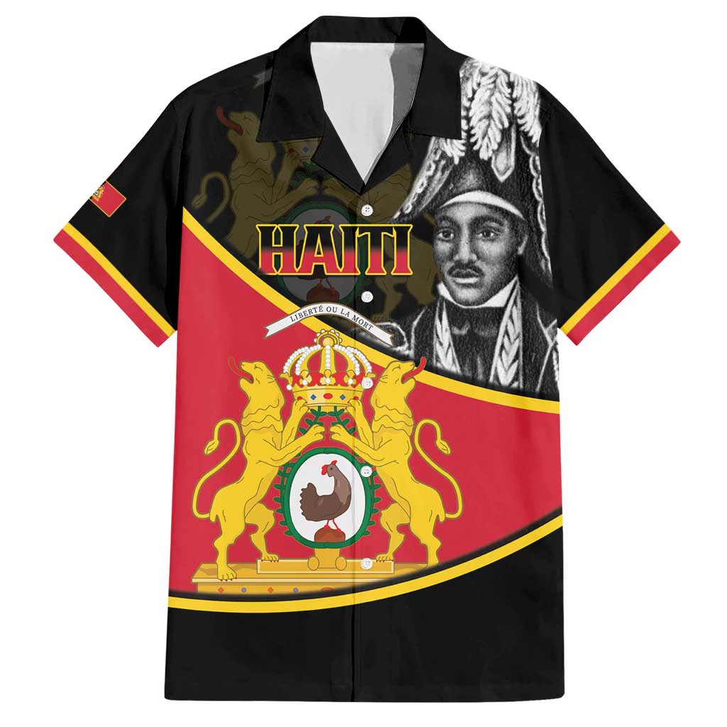 First Empire Of Haiti 1804-1806 Family Matching Short Sleeve Bodycon Dress and Hawaiian Shirt Jean-Jacques Dessalines Liberte ou la Mort!