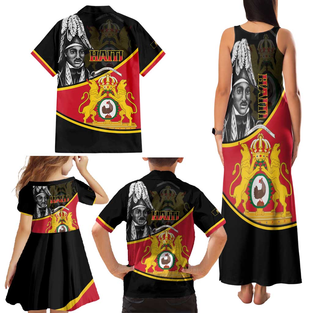 First Empire Of Haiti 1804-1806 Family Matching Tank Maxi Dress and Hawaiian Shirt Jean-Jacques Dessalines Liberte ou la Mort!