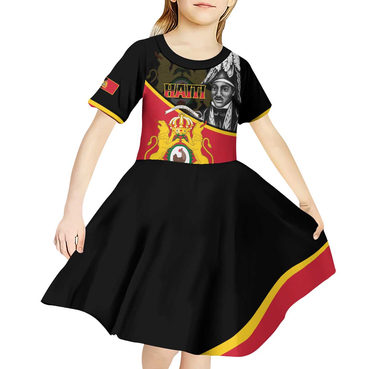 First Empire Of Haiti 1804-1806 Kid Short Sleeve Dress Jean-Jacques Dessalines Liberte ou la Mort!