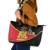 First Empire Of Haiti 1804-1806 Leather Tote Bag Jean-Jacques Dessalines Liberte ou la Mort!