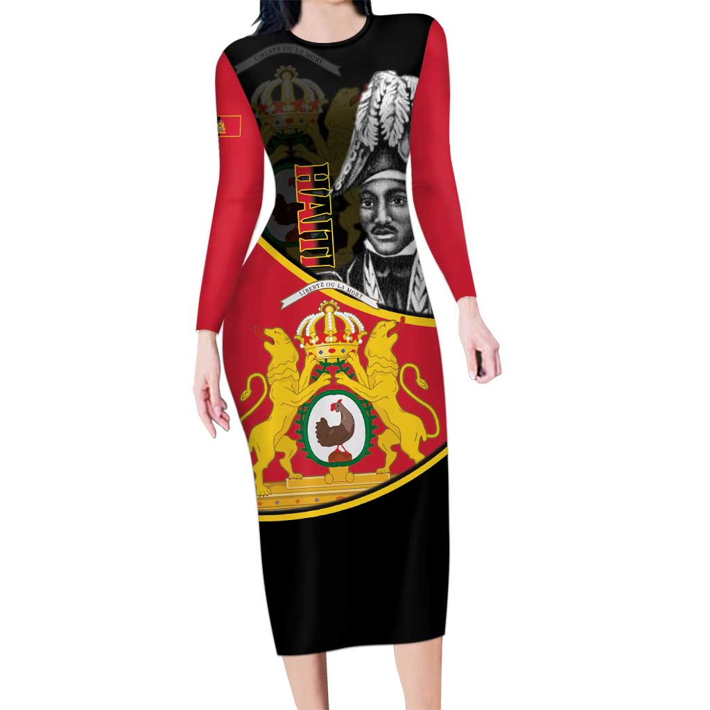 First Empire Of Haiti 1804-1806 Long Sleeve Bodycon Dress Jean-Jacques Dessalines Liberte ou la Mort!