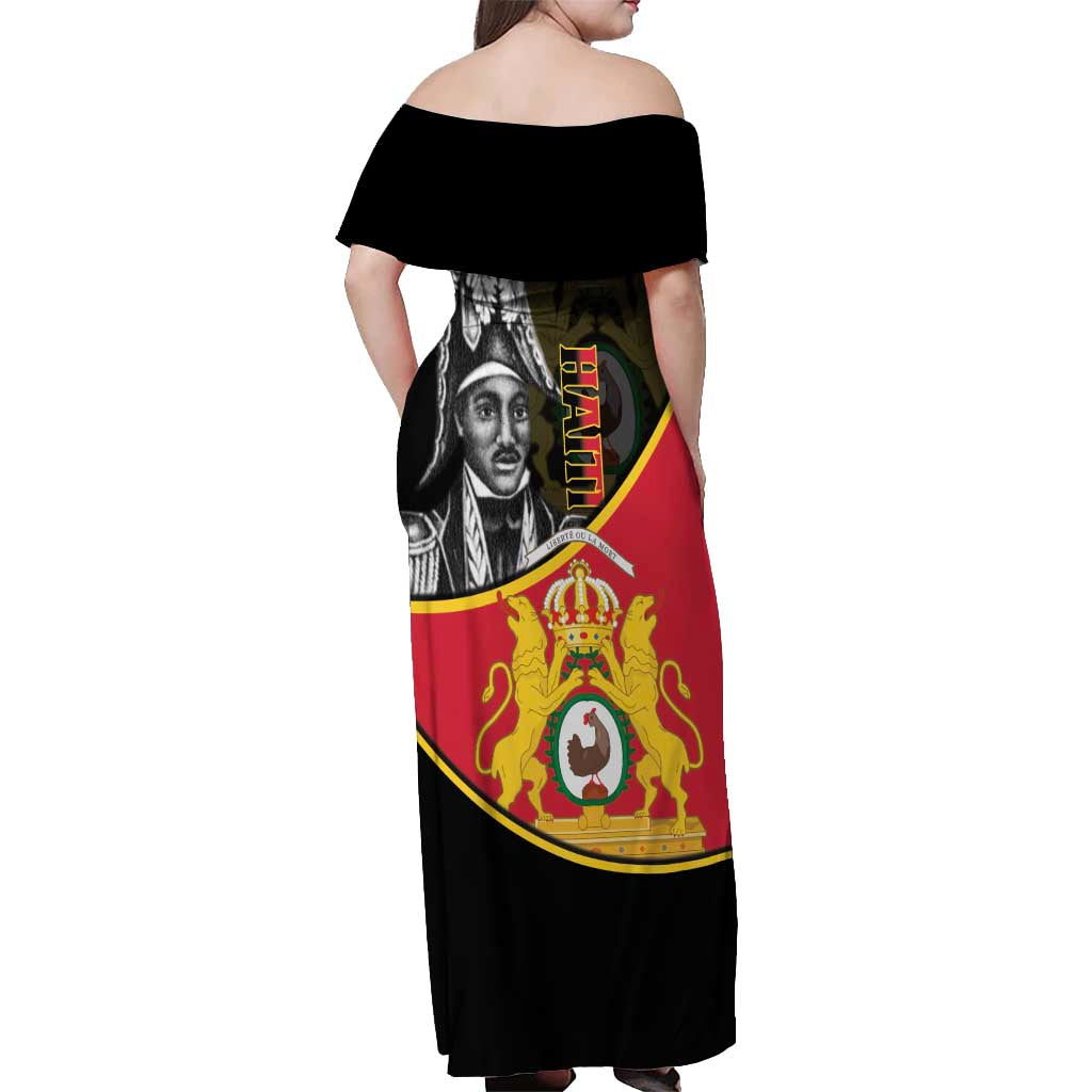 First Empire Of Haiti 1804-1806 Off Shoulder Maxi Dress Jean-Jacques Dessalines Liberte ou la Mort!