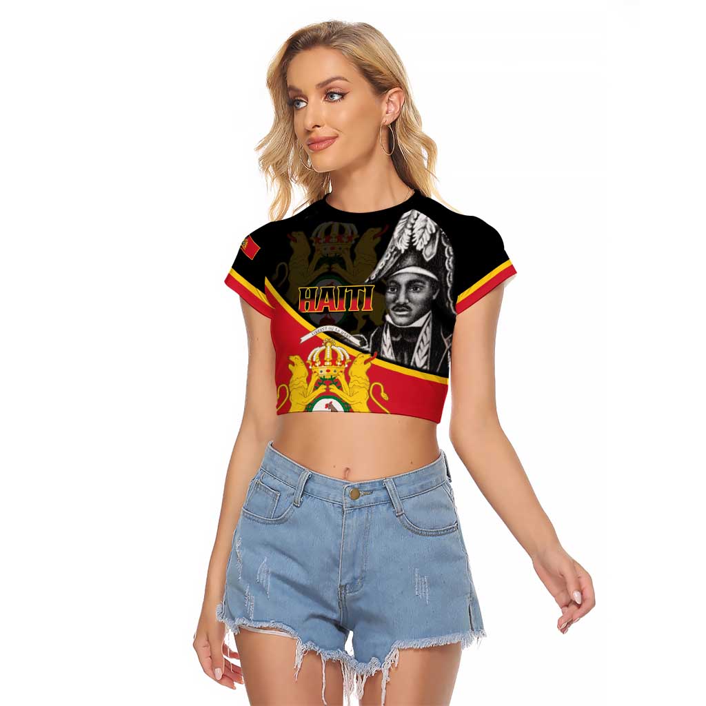 First Empire Of Haiti 1804-1806 Raglan Cropped T Shirt Jean-Jacques Dessalines Liberte ou la Mort!