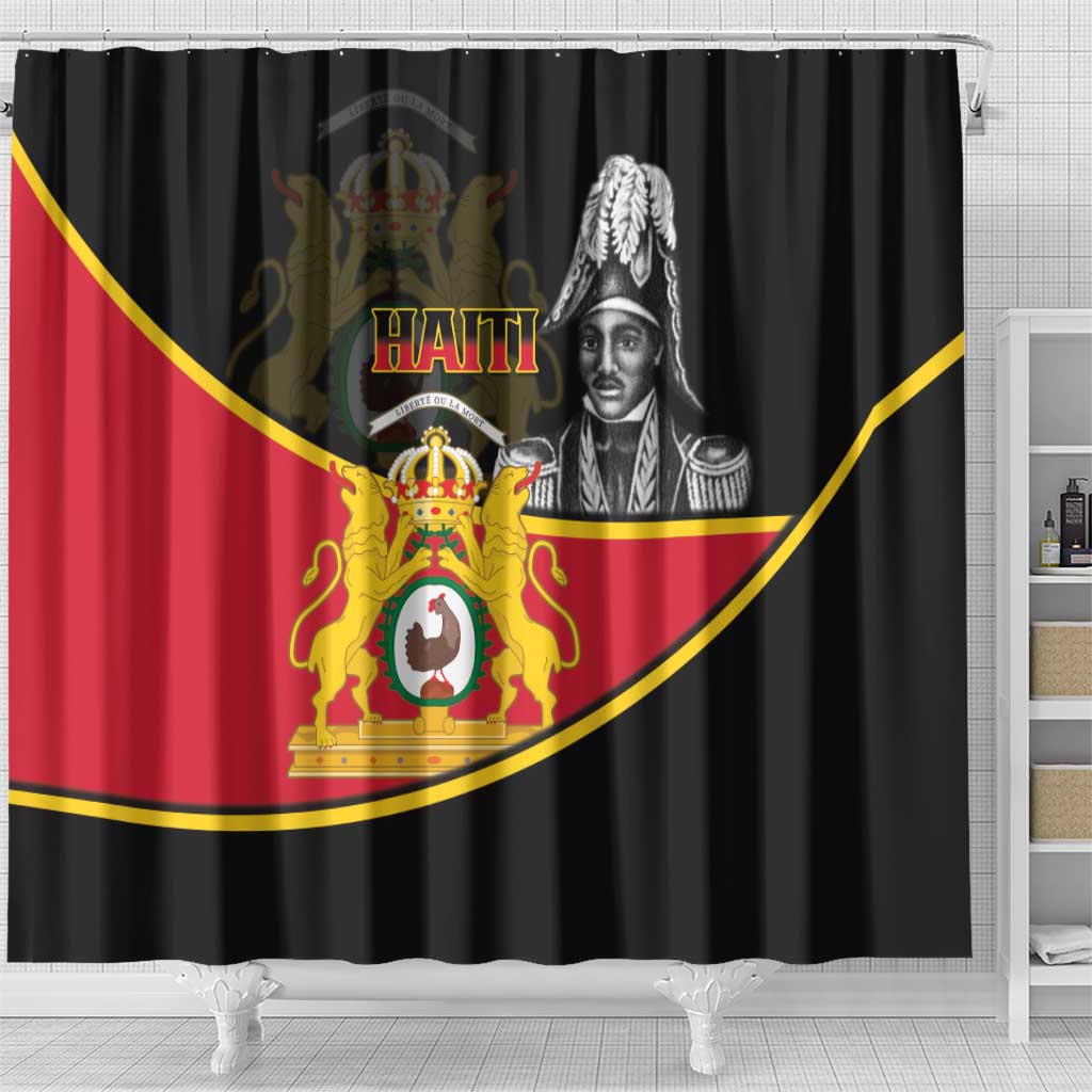 First Empire Of Haiti 1804-1806 Shower Curtain Jean-Jacques Dessalines Liberte ou la Mort!