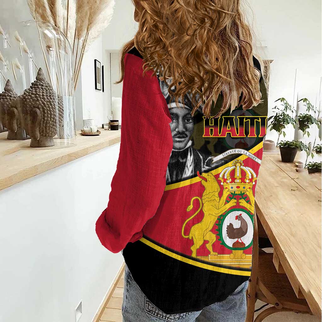 First Empire Of Haiti 1804-1806 Women Casual Shirt Jean-Jacques Dessalines Liberte ou la Mort!