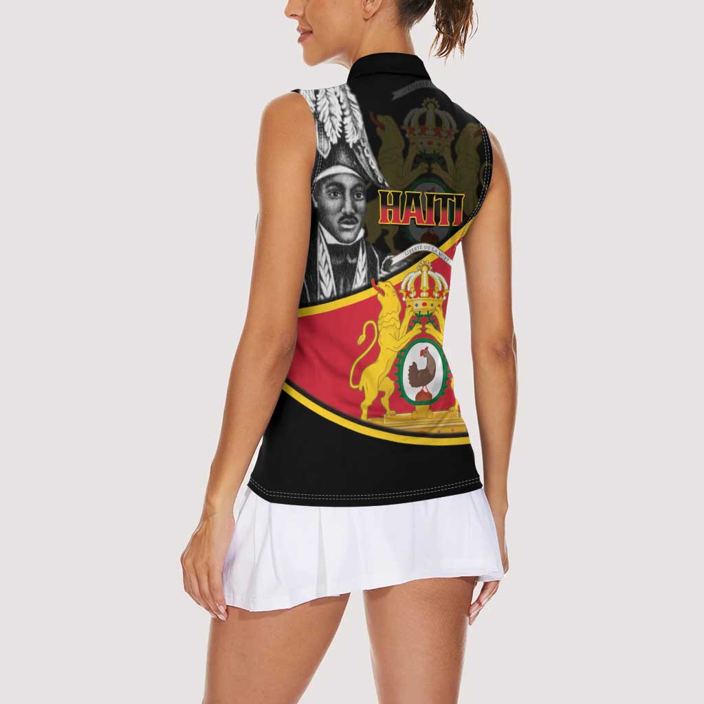 First Empire Of Haiti 1804-1806 Women Sleeveless Polo Shirt Jean-Jacques Dessalines Liberte ou la Mort!