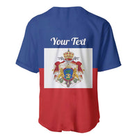 Personalised Second Empire of Haiti 1849-1859 Baseball Jersey Anpi an Ayiti Flag Style