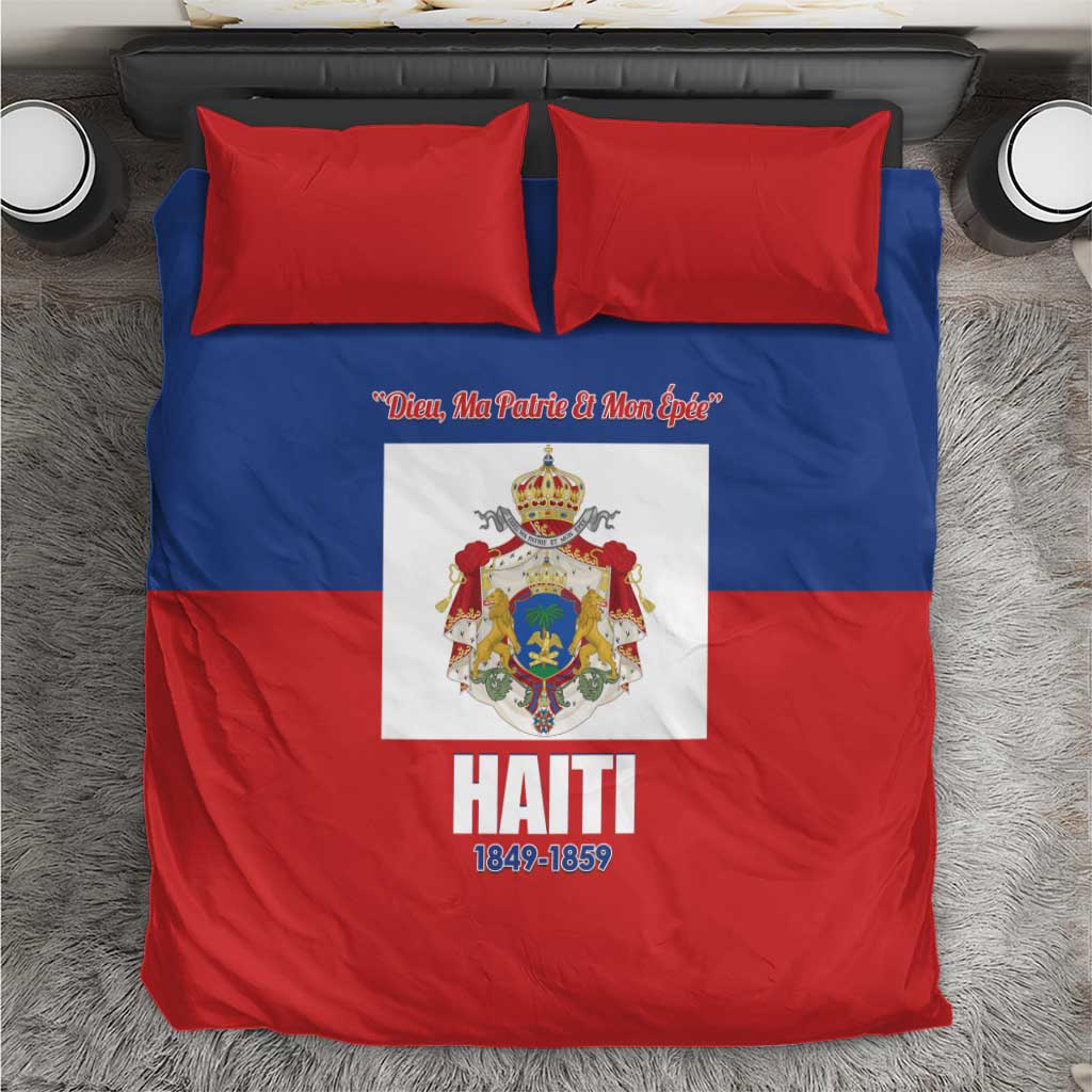 Second Empire of Haiti 1849-1859 Bedding Set Anpi an Ayiti Flag Style