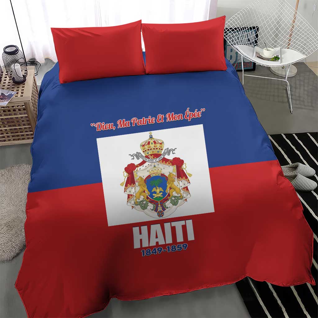 Second Empire of Haiti 1849-1859 Bedding Set Anpi an Ayiti Flag Style