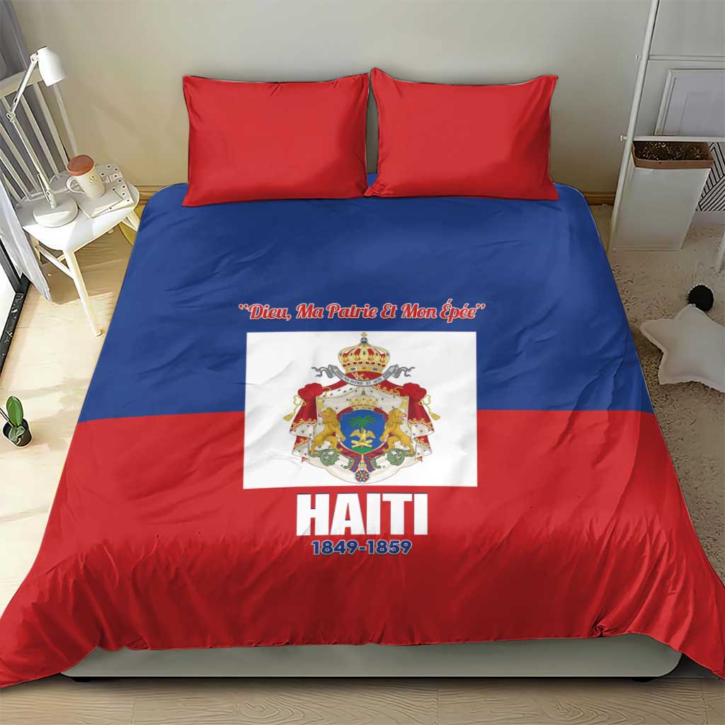 Second Empire of Haiti 1849-1859 Bedding Set Anpi an Ayiti Flag Style