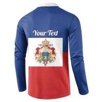 Personalised Second Empire of Haiti 1849-1859 Button Sweatshirt Anpi an Ayiti Flag Style