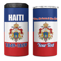 Personalised Second Empire of Haiti 1849-1859 4 in 1 Can Cooler Tumbler Anpi an Ayiti Flag Style