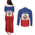 Personalised Second Empire of Haiti 1849-1859 Couples Matching Puletasi and Long Sleeve Button Shirt Anpi an Ayiti Flag Style