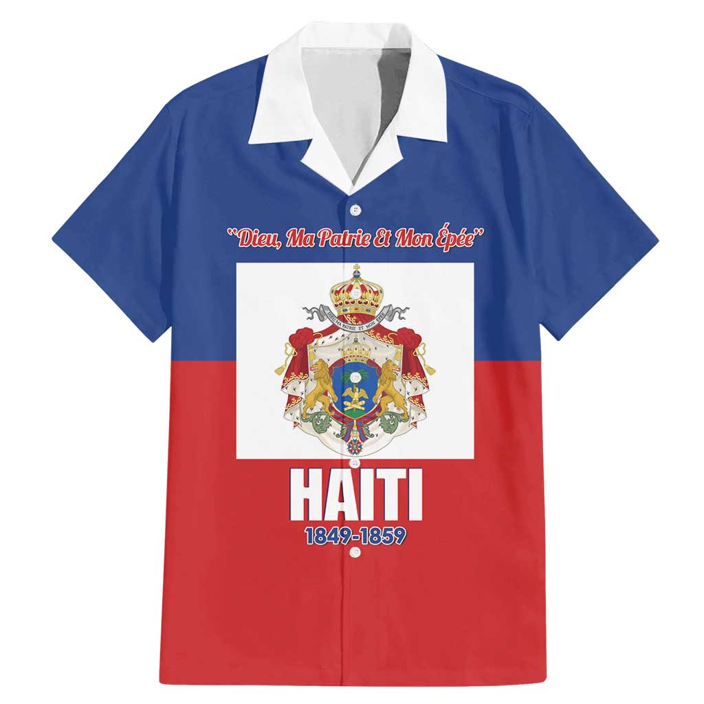 Personalised Second Empire of Haiti 1849-1859 Family Matching Mermaid Dress and Hawaiian Shirt Anpi an Ayiti Flag Style