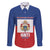 Personalised Second Empire of Haiti 1849-1859 Family Matching Off Shoulder Short Dress and Hawaiian Shirt Anpi an Ayiti Flag Style