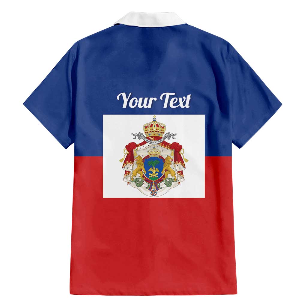 Personalised Second Empire of Haiti 1849-1859 Family Matching Summer Maxi Dress and Hawaiian Shirt Anpi an Ayiti Flag Style