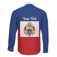 Personalised Second Empire of Haiti 1849-1859 Family Matching Summer Maxi Dress and Hawaiian Shirt Anpi an Ayiti Flag Style