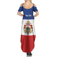 Personalised Second Empire of Haiti 1849-1859 Family Matching Summer Maxi Dress and Hawaiian Shirt Anpi an Ayiti Flag Style
