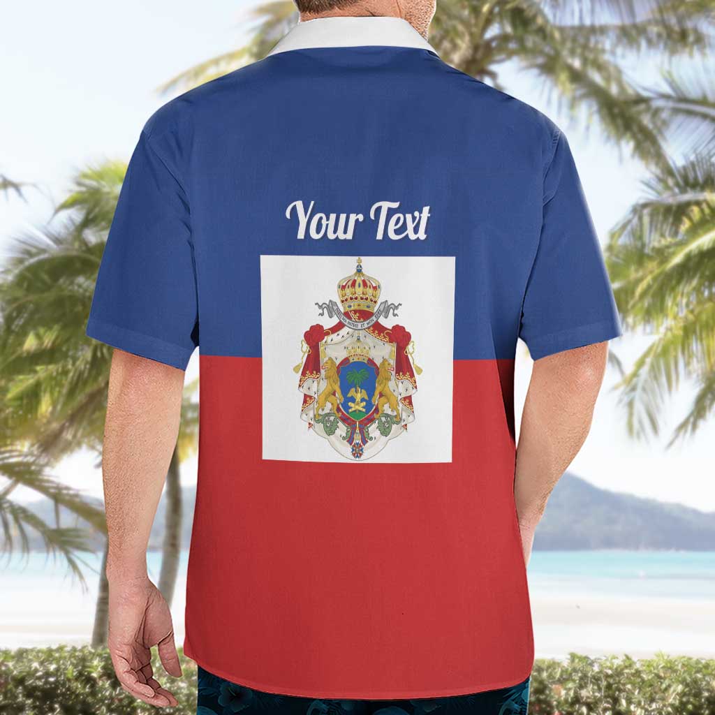 Personalised Second Empire of Haiti 1849-1859 Hawaiian Shirt Anpi an Ayiti Flag Style