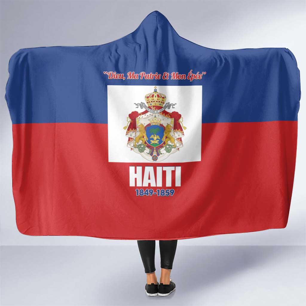 Second Empire of Haiti 1849-1859 Hooded Blanket Anpi an Ayiti Flag Style
