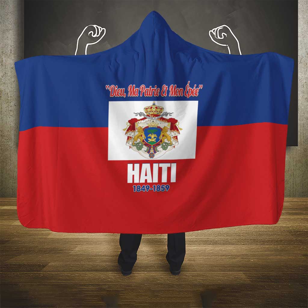 Second Empire of Haiti 1849-1859 Hooded Blanket Anpi an Ayiti Flag Style