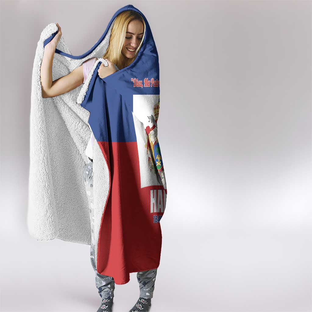 Second Empire of Haiti 1849-1859 Hooded Blanket Anpi an Ayiti Flag Style