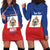 Personalised Second Empire of Haiti 1849-1859 Hoodie Dress Anpi an Ayiti Flag Style