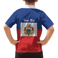Personalised Second Empire of Haiti 1849-1859 Kid Hawaiian Shirt Anpi an Ayiti Flag Style