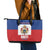 Second Empire of Haiti 1849-1859 Leather Tote Bag Anpi an Ayiti Flag Style