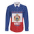 Personalised Second Empire of Haiti 1849-1859 Long Sleeve Button Shirt Anpi an Ayiti Flag Style