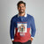 Personalised Second Empire of Haiti 1849-1859 Long Sleeve Polo Shirt Anpi an Ayiti Flag Style