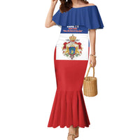 Personalised Second Empire of Haiti 1849-1859 Mermaid Dress Anpi an Ayiti Flag Style