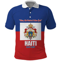 Personalised Second Empire of Haiti 1849-1859 Polo Shirt Anpi an Ayiti Flag Style