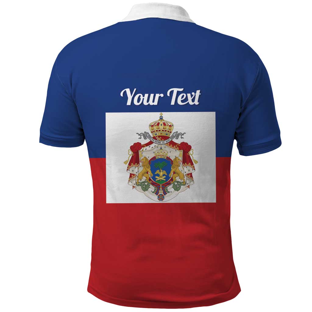 Personalised Second Empire of Haiti 1849-1859 Polo Shirt Anpi an Ayiti Flag Style