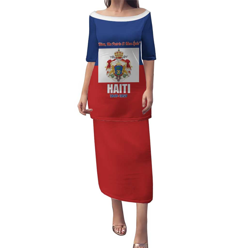Personalised Second Empire of Haiti 1849-1859 Puletasi Anpi an Ayiti Flag Style
