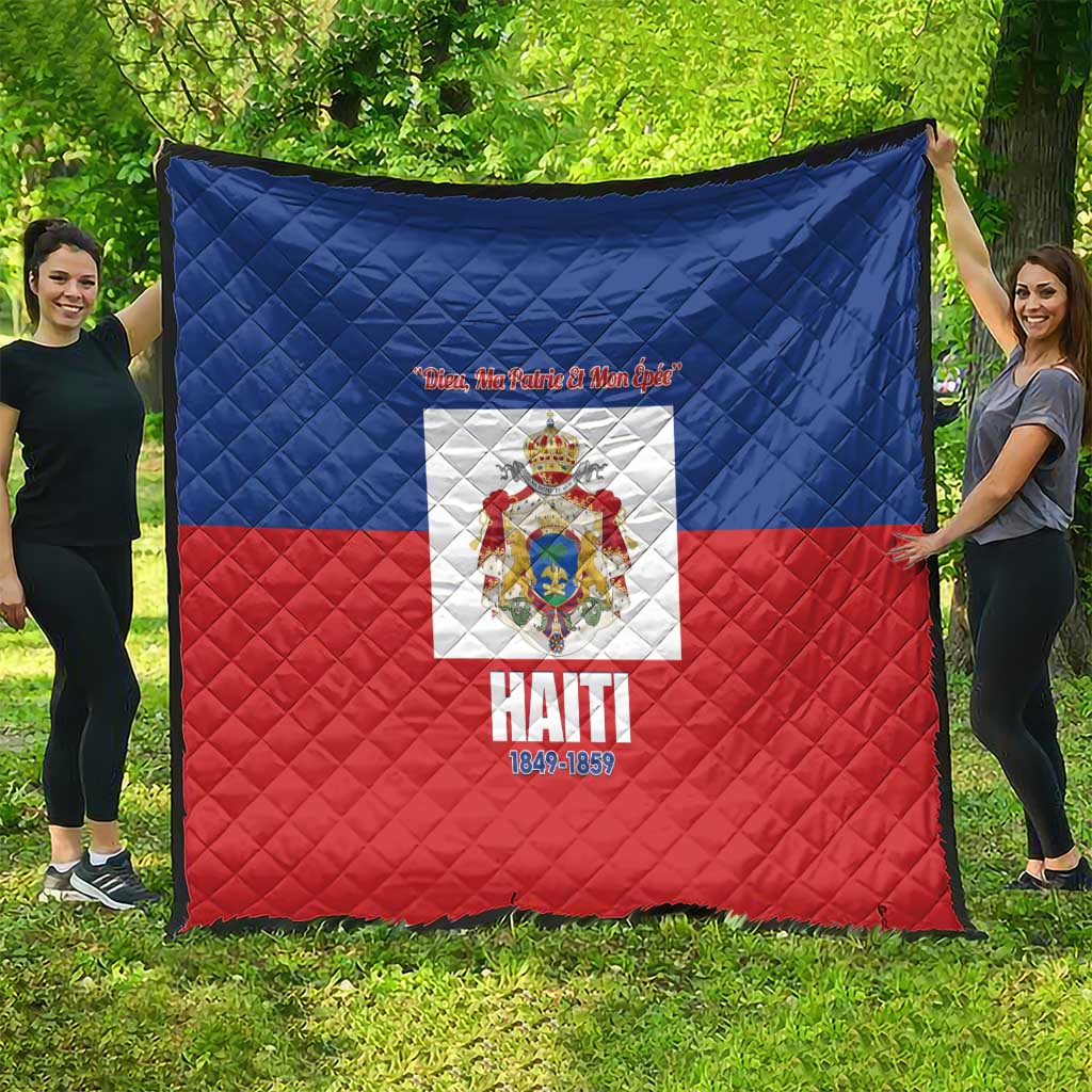 Second Empire of Haiti 1849-1859 Quilt Anpi an Ayiti Flag Style