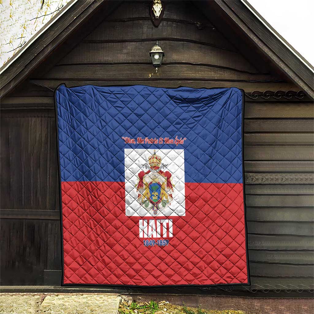 Second Empire of Haiti 1849-1859 Quilt Anpi an Ayiti Flag Style
