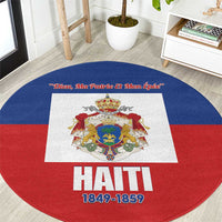 Second Empire of Haiti 1849-1859 Round Carpet Anpi an Ayiti Flag Style