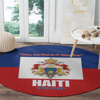 Second Empire of Haiti 1849-1859 Round Carpet Anpi an Ayiti Flag Style