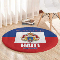 Second Empire of Haiti 1849-1859 Round Carpet Anpi an Ayiti Flag Style