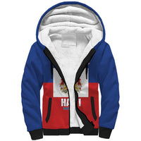 Personalised Second Empire of Haiti 1849-1859 Sherpa Hoodie Anpi an Ayiti Flag Style