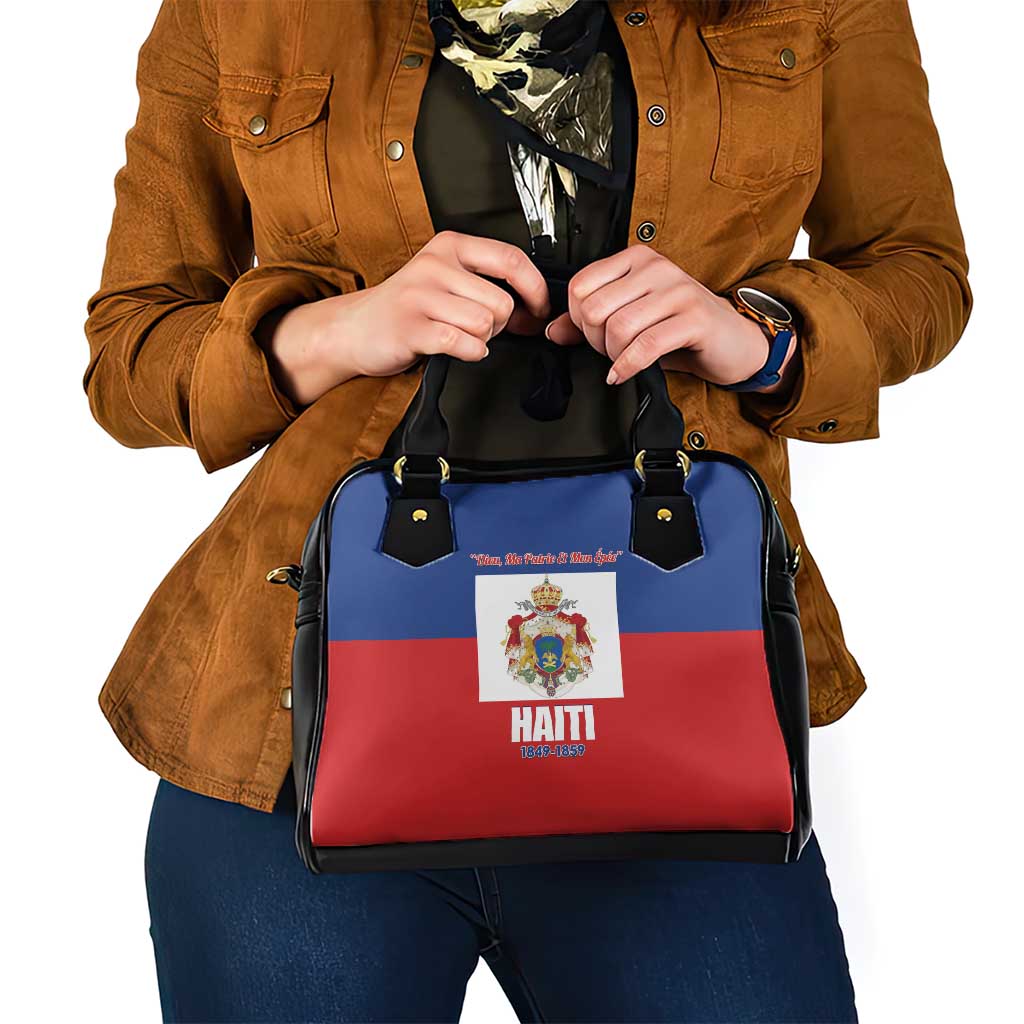 Second Empire of Haiti 1849-1859 Shoulder Handbag Anpi an Ayiti Flag Style