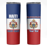 Personalised Second Empire of Haiti 1849-1859 Skinny Tumbler Anpi an Ayiti Flag Style