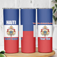 Personalised Second Empire of Haiti 1849-1859 Skinny Tumbler Anpi an Ayiti Flag Style