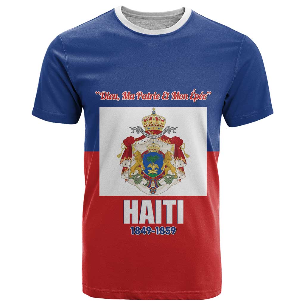 Personalised Second Empire of Haiti 1849-1859 T Shirt Anpi an Ayiti Flag Style