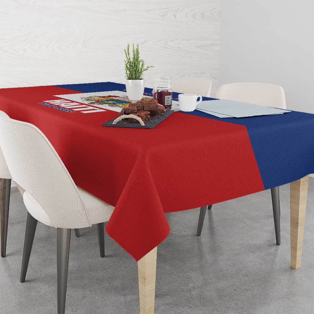 Second Empire of Haiti 1849-1859 Tablecloth Anpi an Ayiti Flag Style