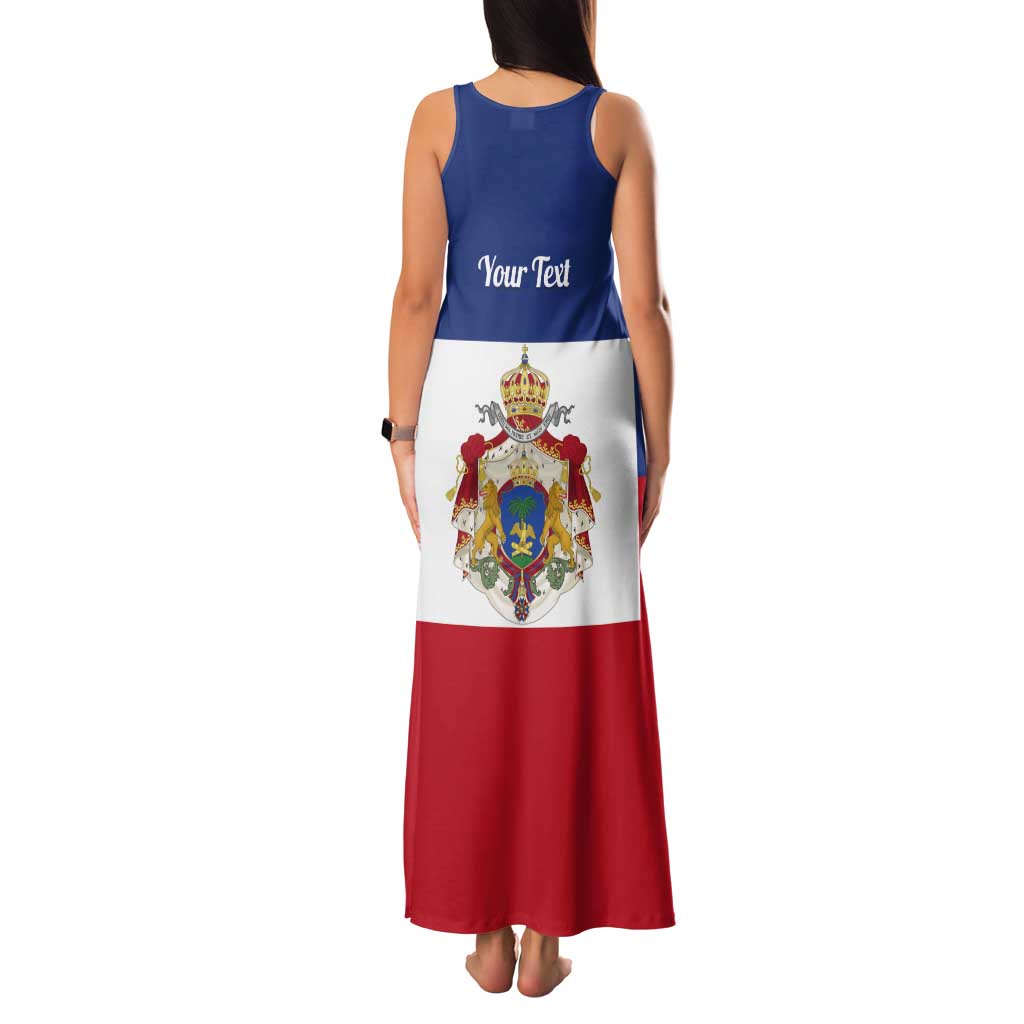Personalised Second Empire of Haiti 1849-1859 Tank Maxi Dress Anpi an Ayiti Flag Style