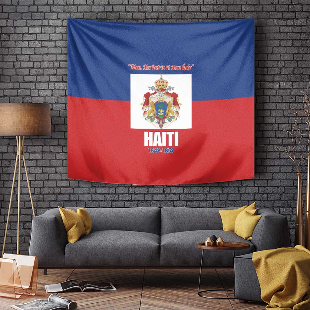Second Empire of Haiti 1849-1859 Tapestry Anpi an Ayiti Flag Style