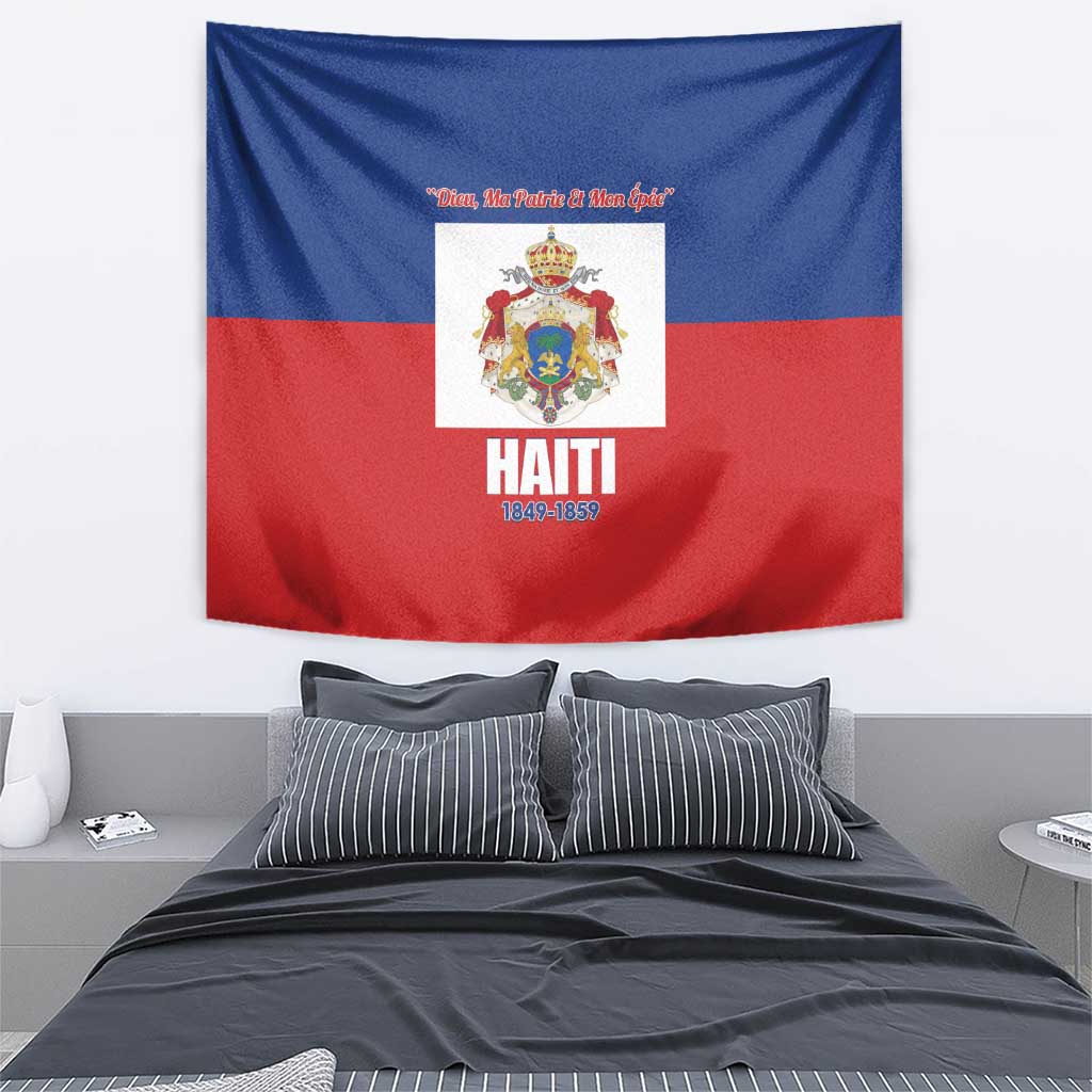 Second Empire of Haiti 1849-1859 Tapestry Anpi an Ayiti Flag Style