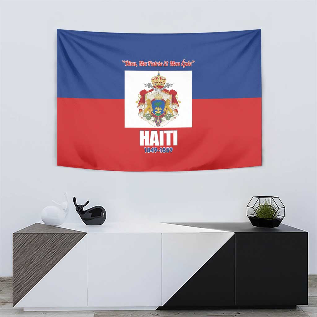 Second Empire of Haiti 1849-1859 Tapestry Anpi an Ayiti Flag Style